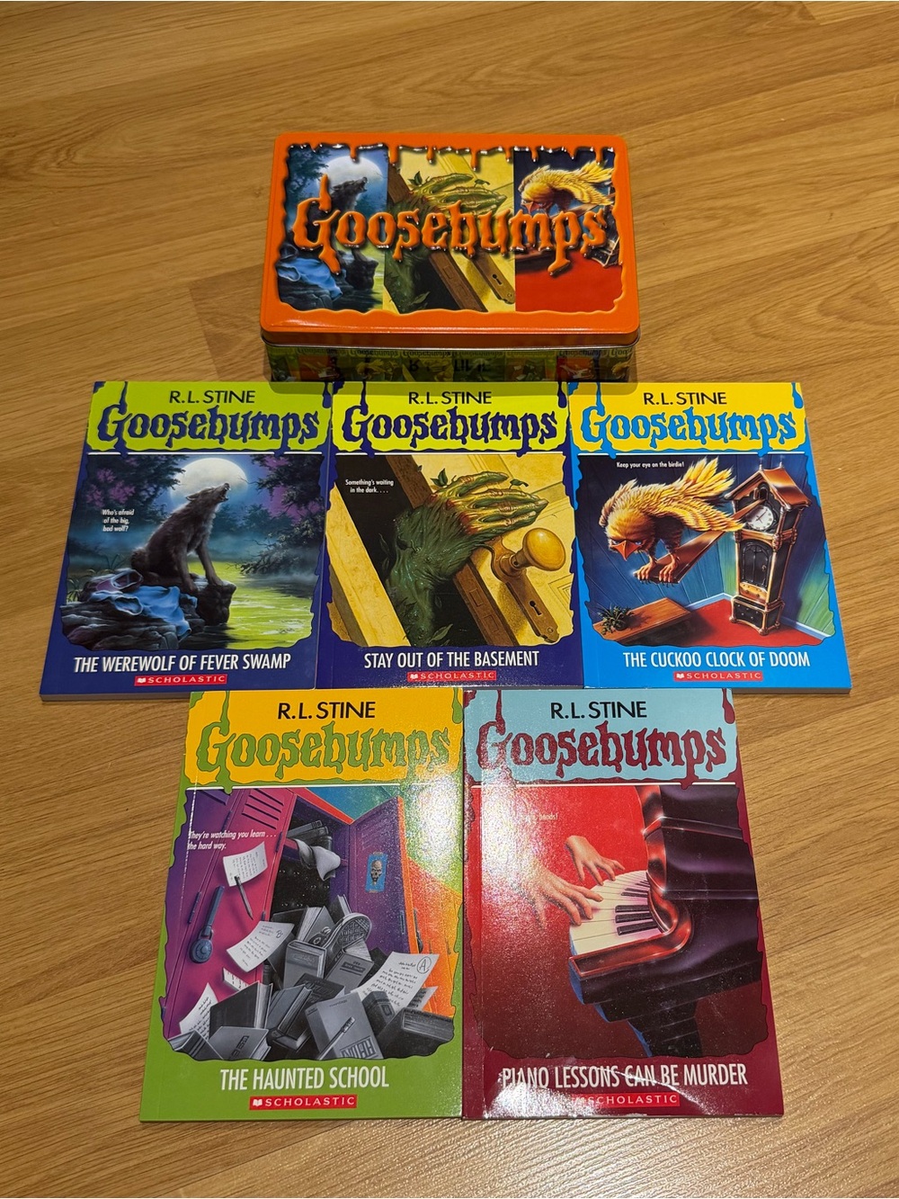 Goosebumps Book Set with Tin